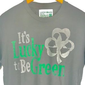 Lucky Brand Gray Graphic T-shirt